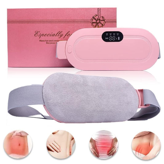 Electric Heating Massage Belt Smart Heat Therapy Pad for Period Pain Cramps Waist Discomfort Relief