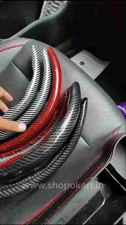 New Carbon Fiber Abs Texture Steering Wheel Grip Cover For Cars