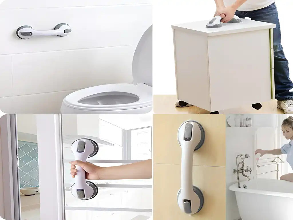 Abs Plastic Anti Slip Vacuum Suction Cup Easy Grip Safety Handle