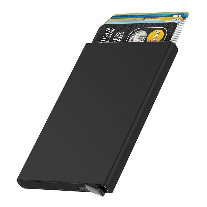 Aluminium Pop-Up Card Holder for Men and Women