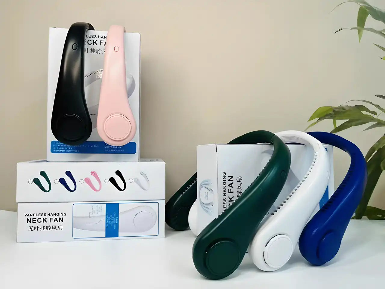 79 Mah Portable Neck Fan With 5200 Outlets