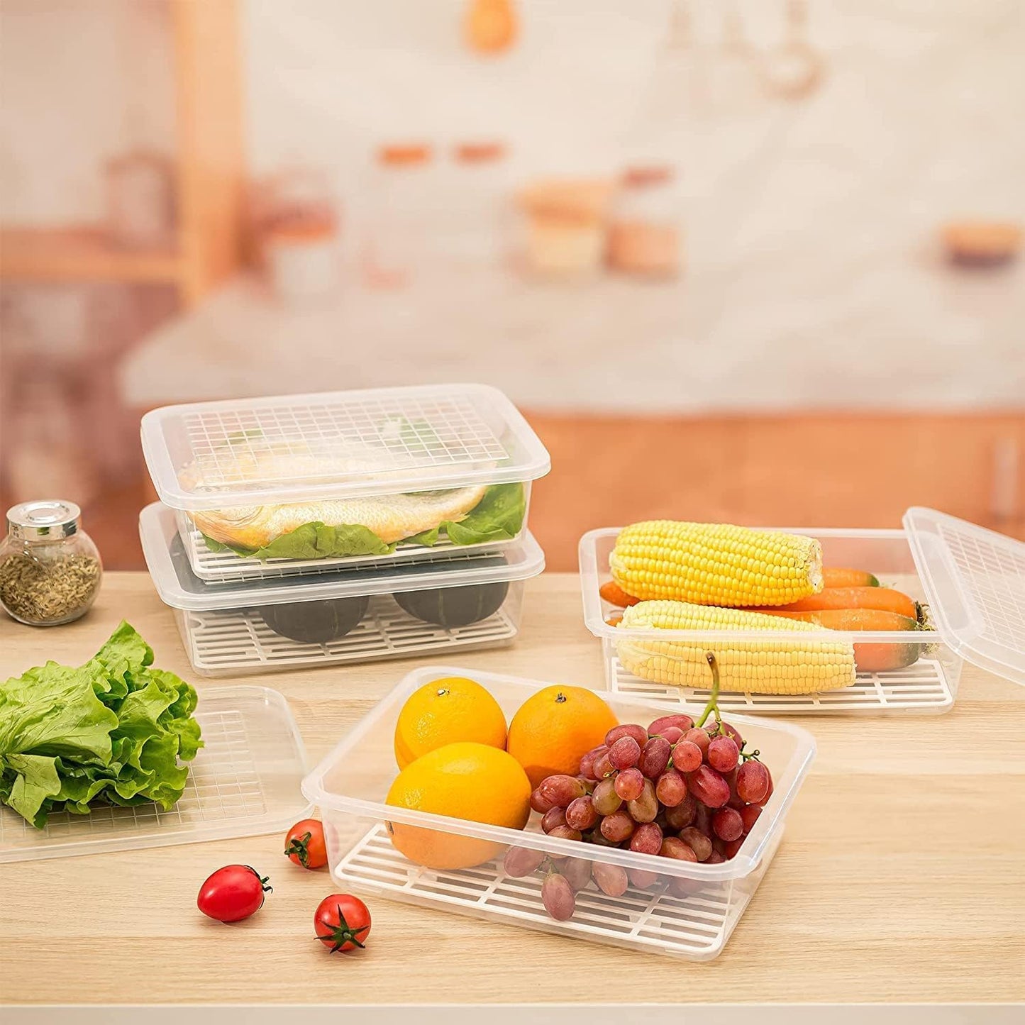 Fridge Storage Container 2500 ml (Pack Of 2)
