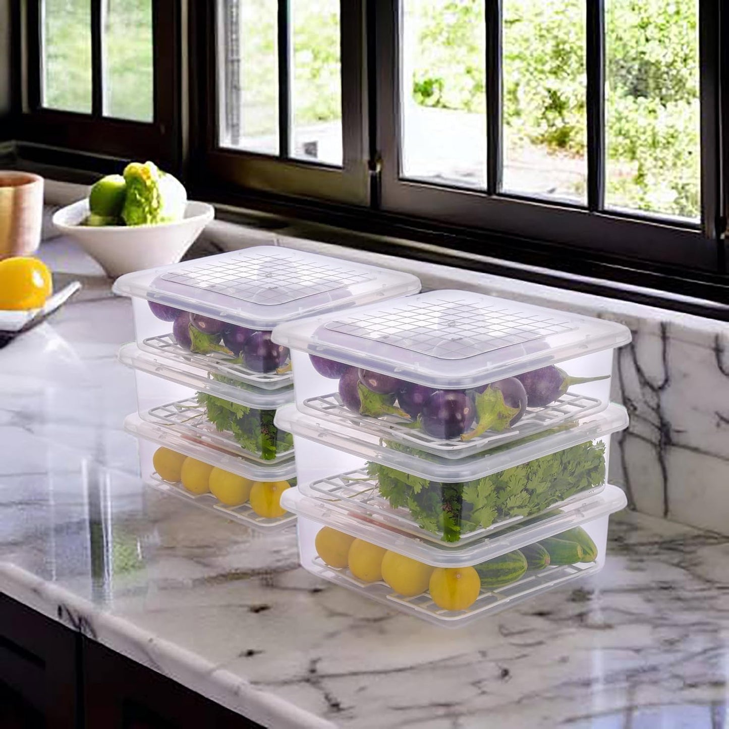 Fridge Storage Container 2500 ml (Pack Of 2)