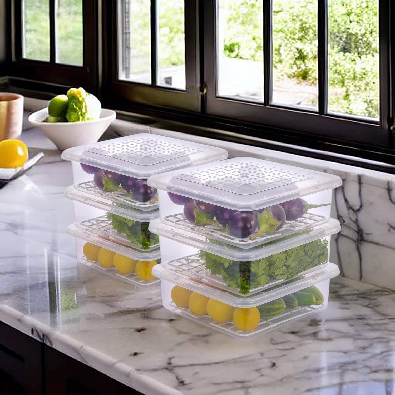 Fridge Storage Container 2500 ml (Pack Of 2)
