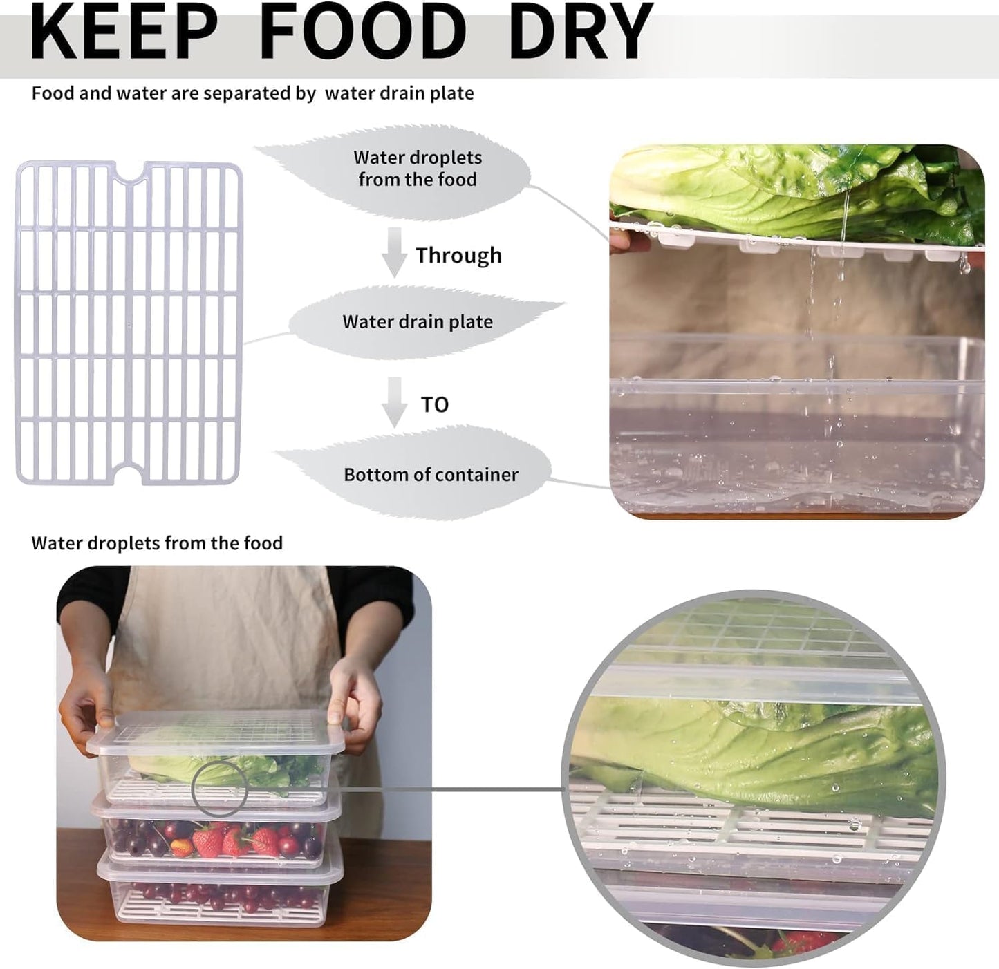 Fridge Storage Container 2500 ml (Pack Of 2)
